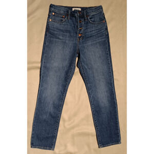 Madewell The Perfect Vintage Crop Jean Womens Size 26 Button Fly Everyday Fall